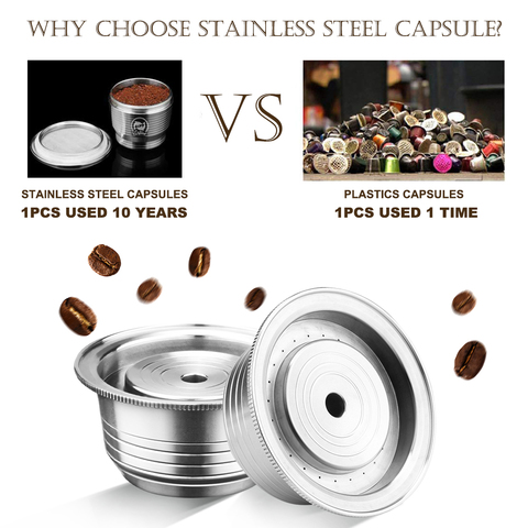 Buy Generic Stainless Steel Coffee Capsules Vertuoline Pod Filters Cup 230ml Brewing Volume Reusable Refillable Coffee Capsule Coffer Set For Nespresso Vertuoline Gca1 Delonghi Env135 2019 New Arrival Online Shop Home And