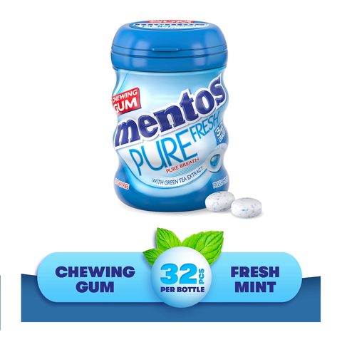 Buy Mentos Pure Fresh Sugar Free Fresh Mint Chewing Gum 56 G Online Shop Food Cupboard On Carrefour Saudi Arabia