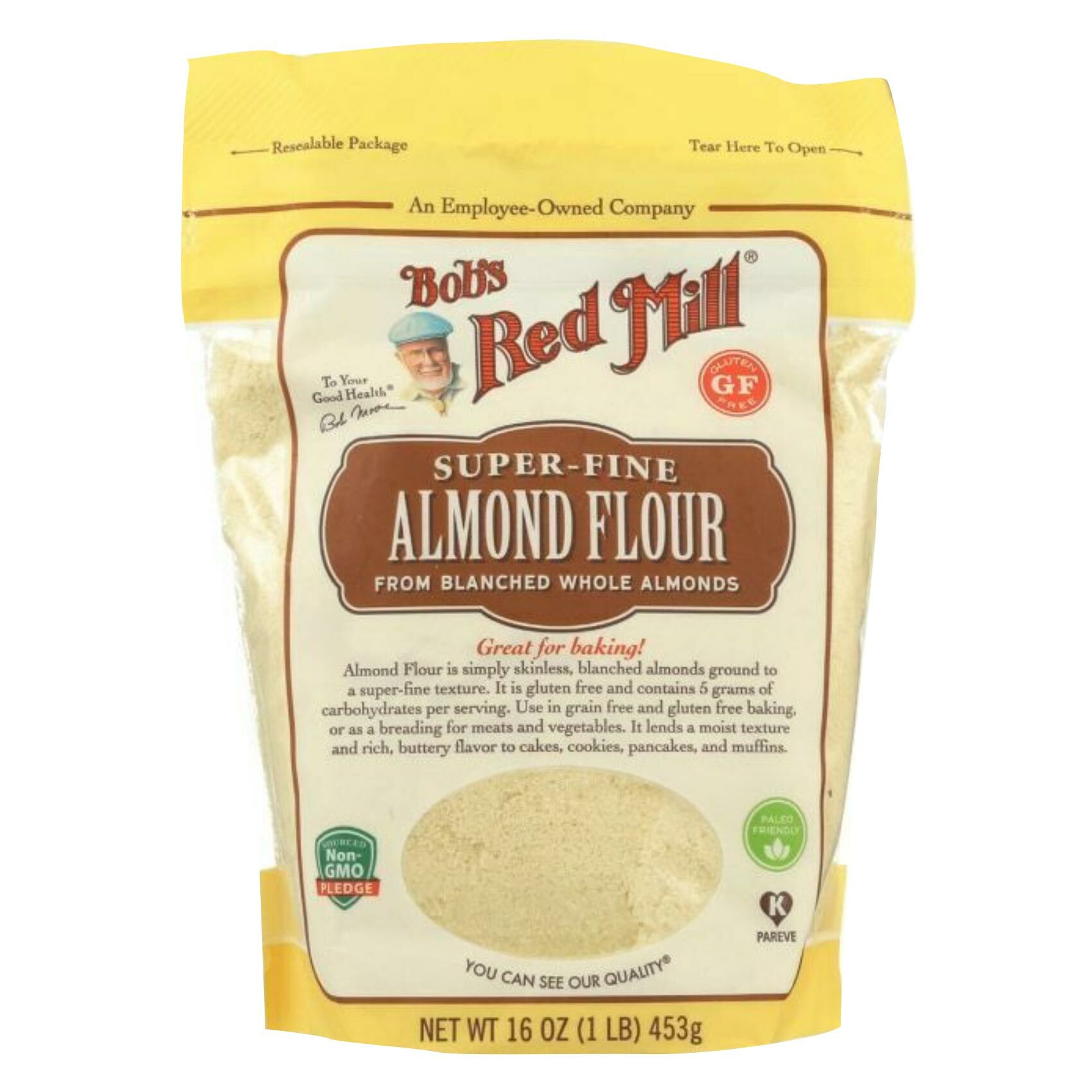 Buy Bob S Red Mill Super Fine Almond Flour 453g Online Shop Bio Organic Food On Carrefour Uae