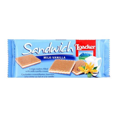 Buy Loacker Milk Vanilla Wafer 75 G Online Shop Food Cupboard On Carrefour Saudi Arabia