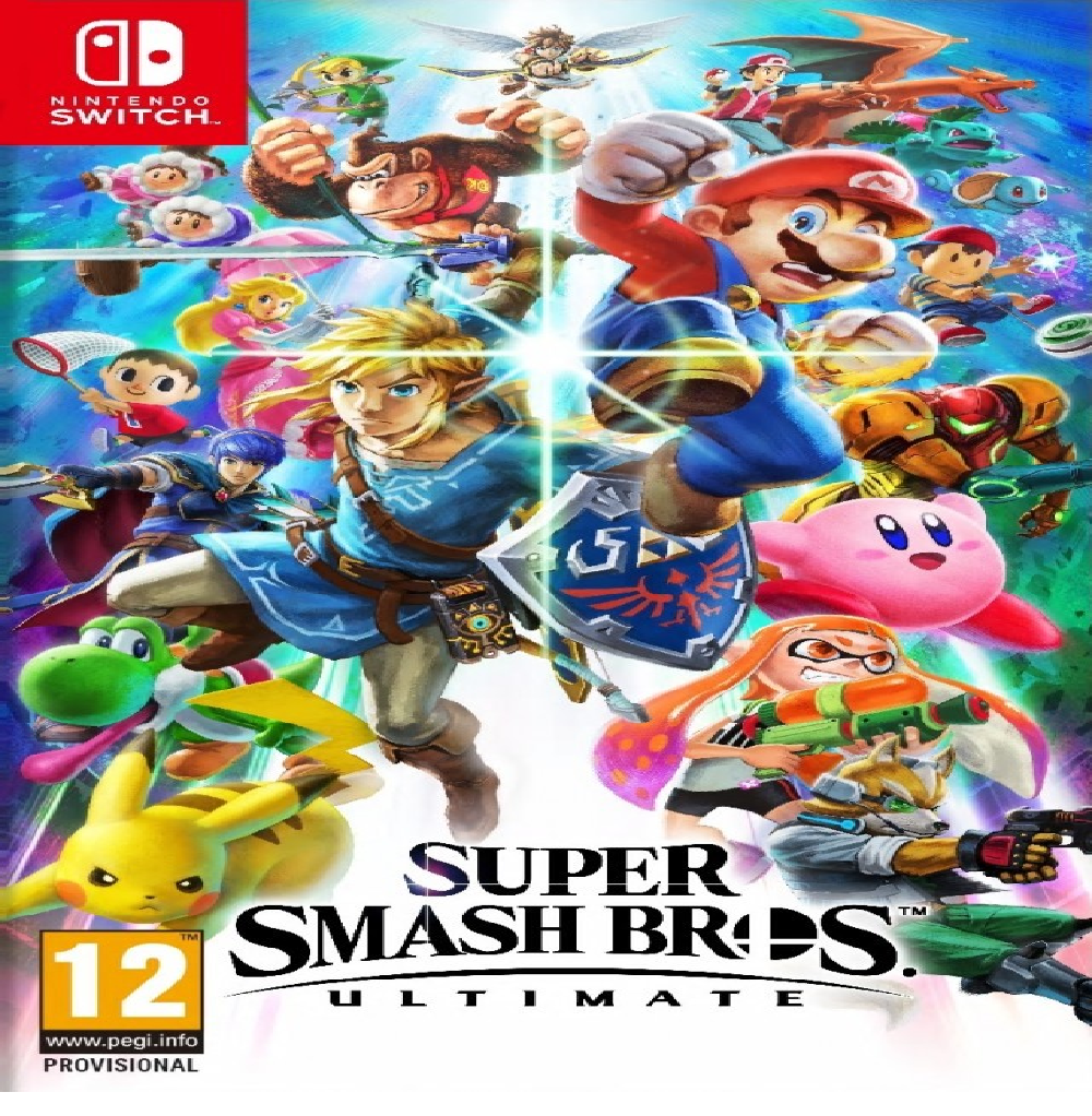nintendo switch with super smash bros ultimate
