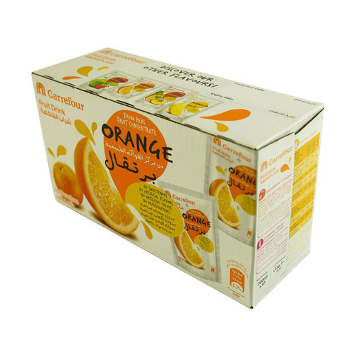 Buy Carrefour Orange Fruit Drink 0ml X Pack Of 10 Online Shop Beverages On Carrefour Uae