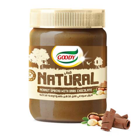 Buy Goody Peanut Butter Natural Spread With Dark Chocolate Natural 340 G Online Shop Food Cupboard On Carrefour Saudi Arabia