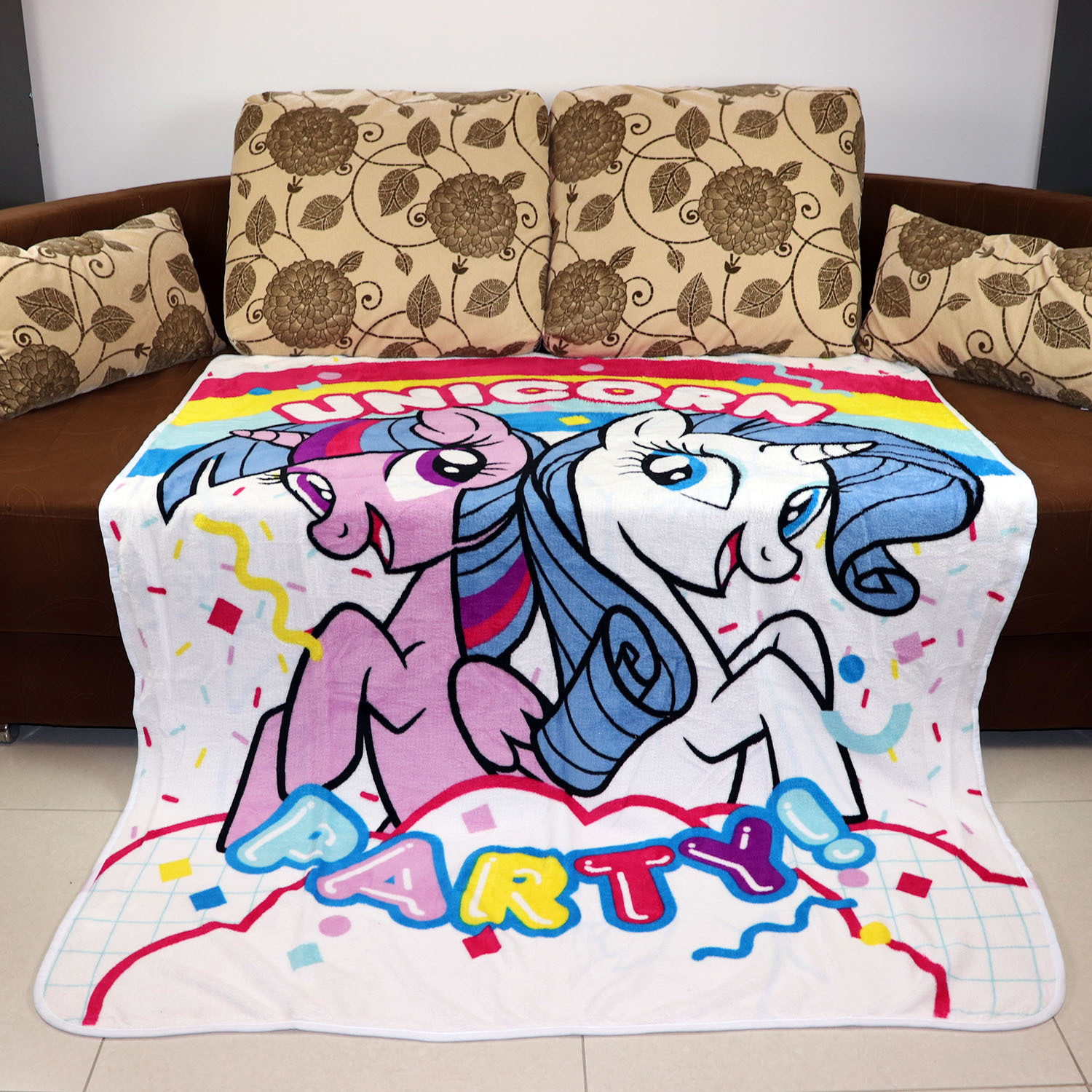 Buy Hasbro My Little Pony Coral Alleasons Fleece Blankets 120x140 CM Online Shop Home Garden On Carrefour UAE