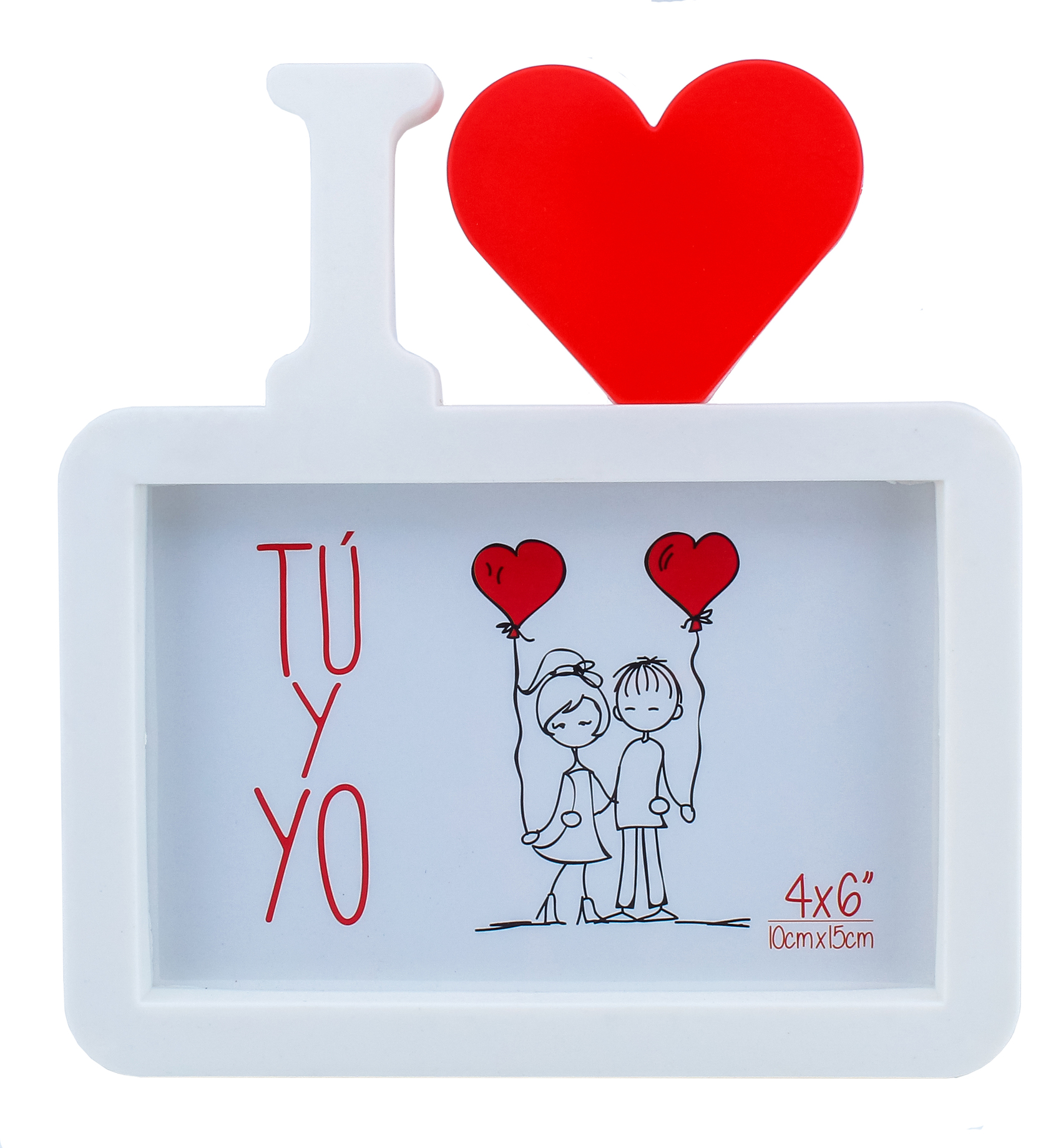 Buy Home I Love You Me 10x15cm Photo Frame White Online Shop Electronics Appliances On Carrefour Uae