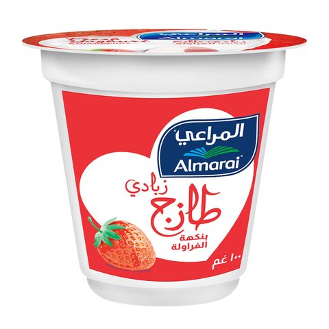 Buy Almarai Strawberry Flavored Yoghurt 100 Ml Online Shop Fresh Food On Carrefour Saudi Arabia