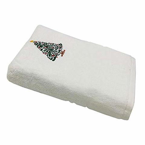 Buy Byft Personalized For You Bath Towel Christmas Tree Embroidery White 70x140cm 600 Gsm High Quality 100 Cotton Maximum Softness Absorbency Durability And Quick Dryness Online Shop Home Garden On Carrefour Uae