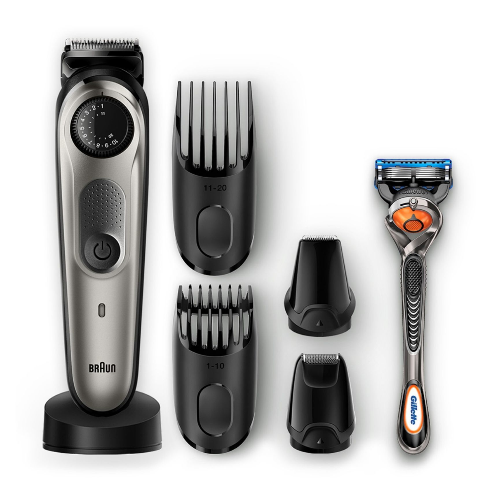 hair clippers with metal attachments