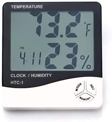Digital lcd thermometer hygrometer temperature humidity meter gauge clock alarm Buy Rdn Digital Lcd White Thermometer Hygrometer Temperature Humidity Meter Gauge Clock Humidity Model Htc 1 Online Shop Home Garden On Carrefour Uae