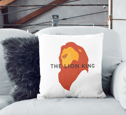 Buy Loud Universe The Lion King 16x16 Inch Throw Pillow Minimal Lion King White Pillow With Stuffing Online Shop Home And Garden On Carrefour Uae