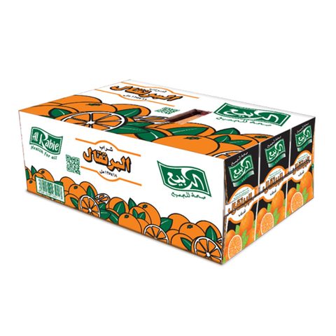 Buy Alrabie Orange Drink 125 Ml Times 18 Online Shop Beverages On Carrefour Saudi Arabia