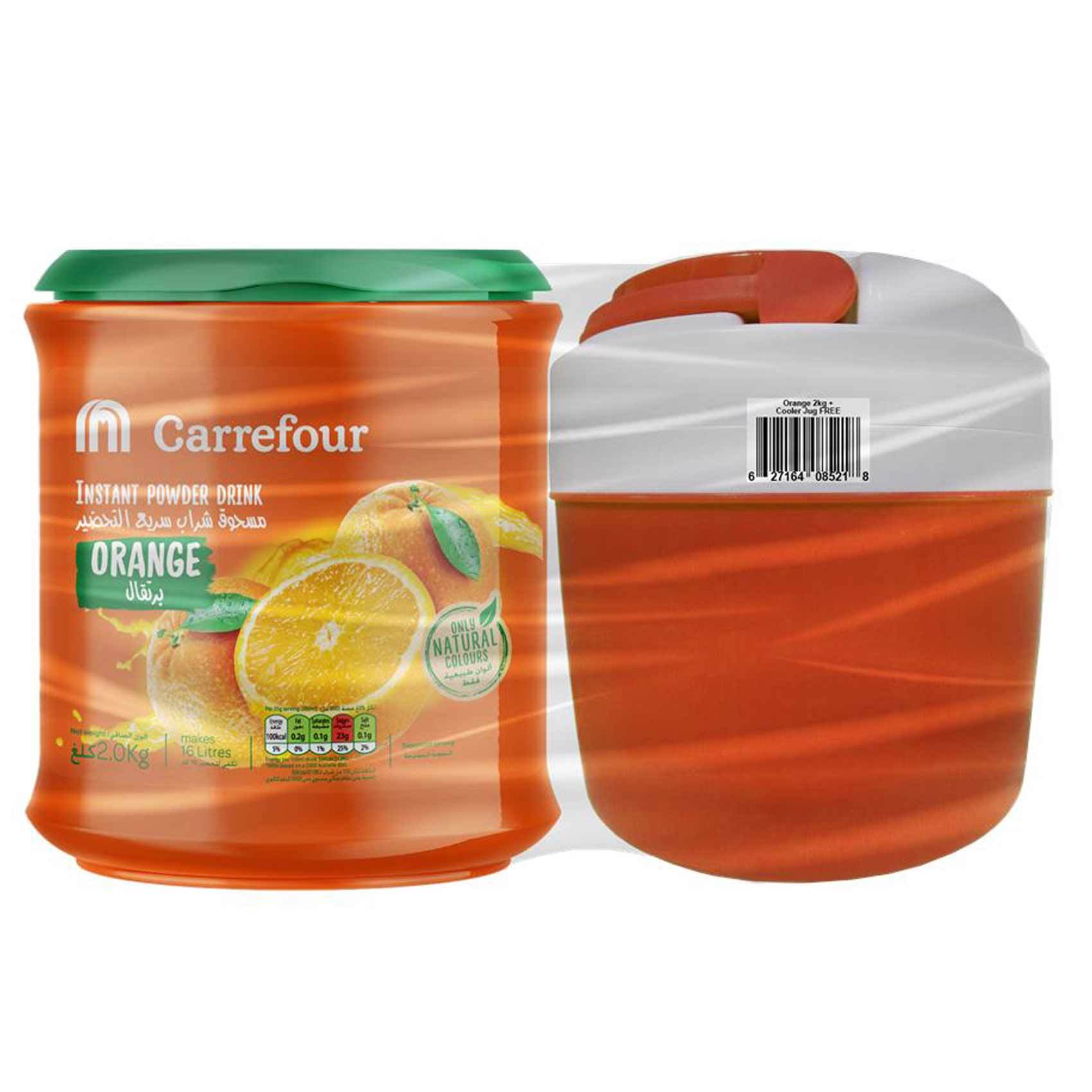 Buy Carrefour Powder Drinks Orange 2kg Cooler Jug Online Shop Beverages On Carrefour Uae