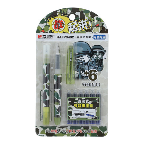 Buy M Amp G Army Colour Pen Cartages Blue 6 Hafp0402