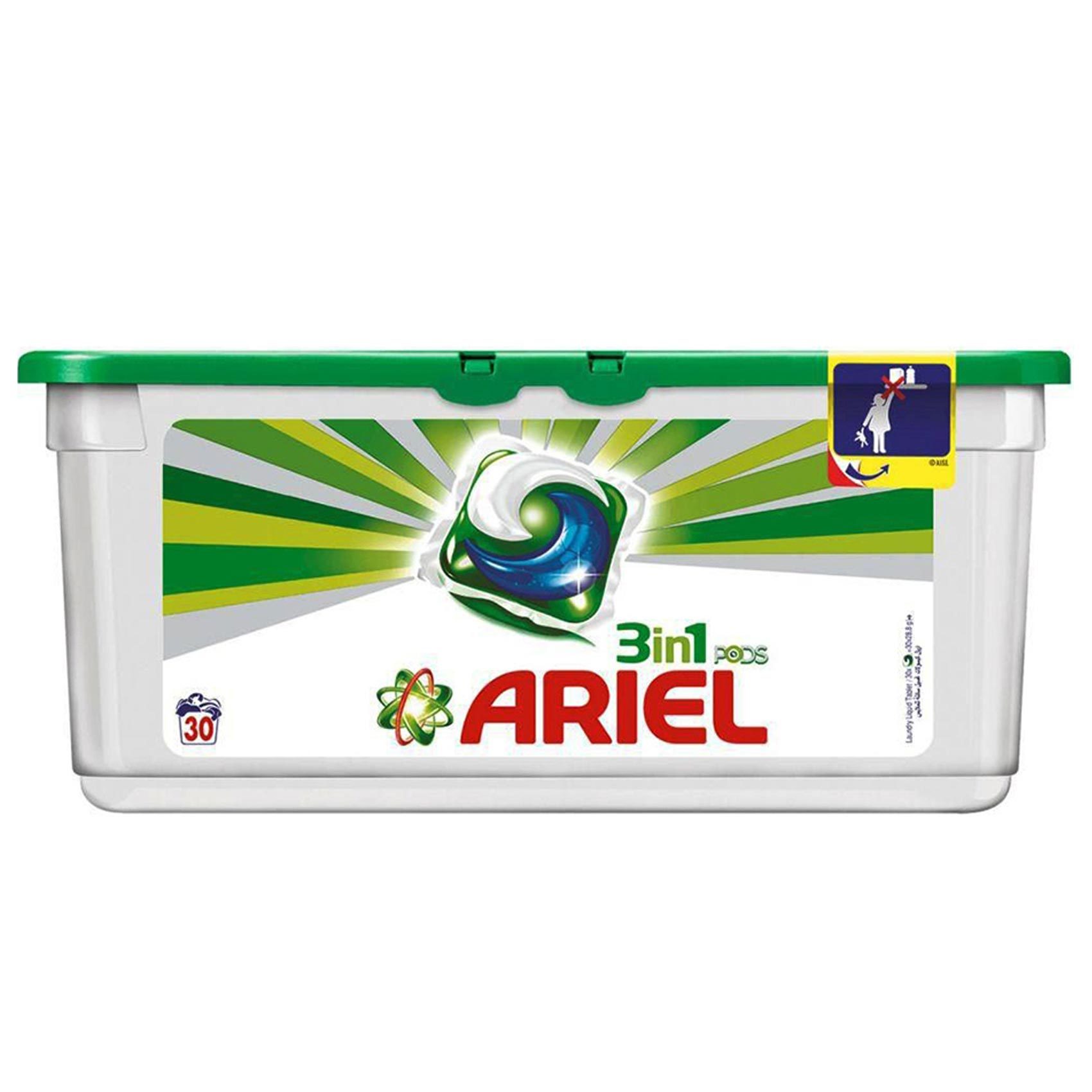 Buy Ariel 3 In 1 Laundry Detergent Pods Pads Pack Of 30 Online Shop Cleaning Household On Carrefour Uae