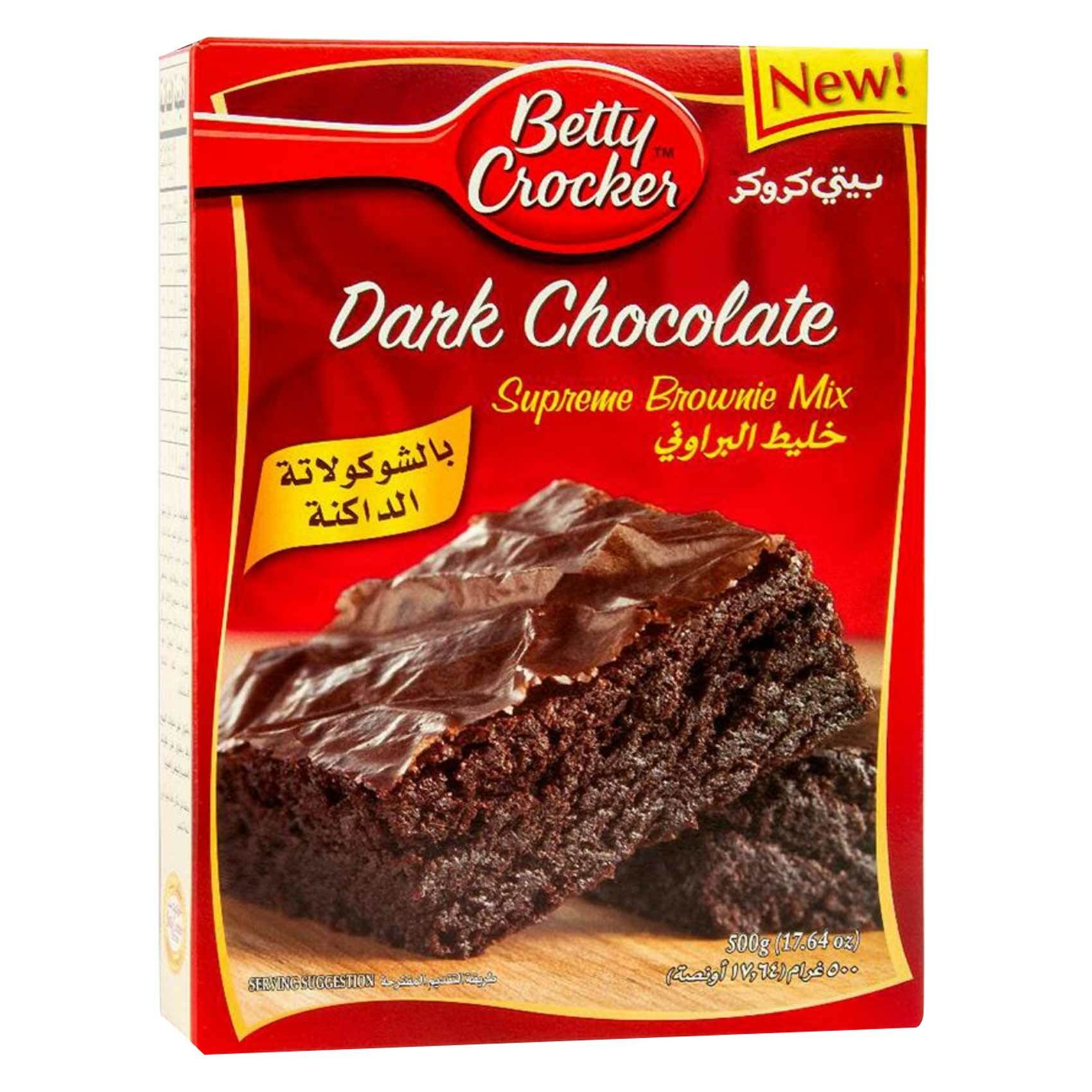 Buy Betty Crocker Supreme Brownie Mix Dark Chocolate Cake 500g Online Shop Food Cupboard On Carrefour Uae