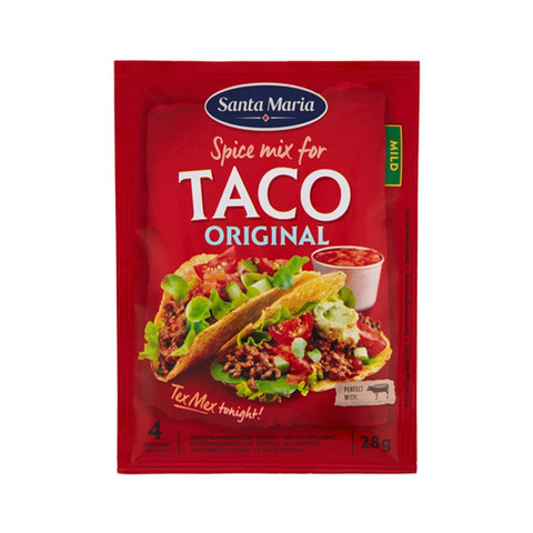 Buy Santa Maria Spice Mix for Taco Original Mild 28g Online - Shop Food ...