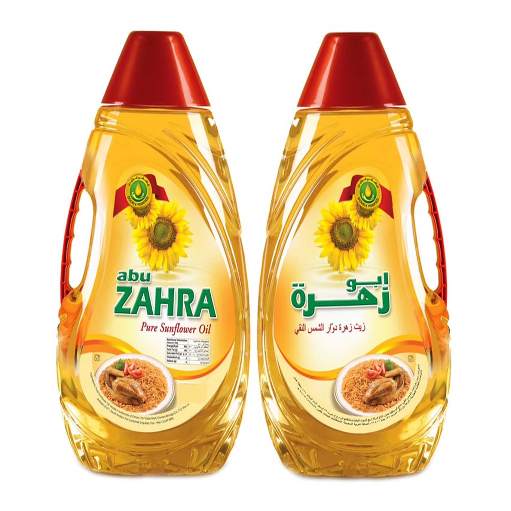 اشترِ أبو زهرة زيت عباد الشمس النقي 1 8 لترات 2 تسوق عبر الإنترنت خزانة طعام على كارفور المملكة العربية السعودية