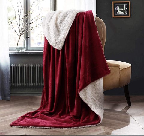 Buy Comfy King Size Sheep Fur Blanket Marroon Online Shop Home Garden On Carrefour Uae
