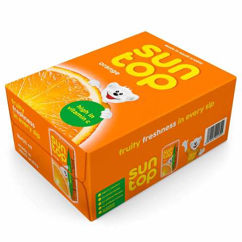 Buy Suntop Orange Juice 125mlx18 Online Shop Beverages On Carrefour Uae