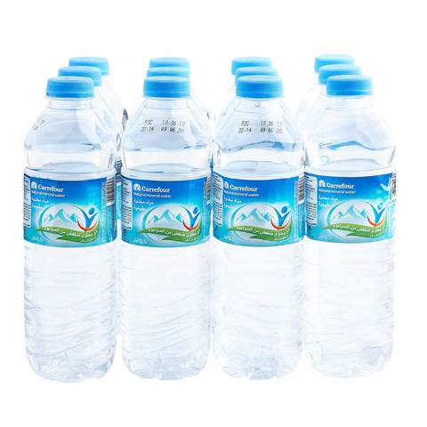 Buy Carrefour Natural Mineral Water 500ml x Pack of 12 Online - Shop ...