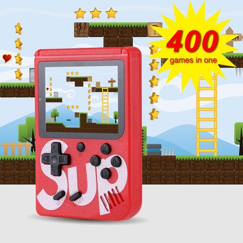 retro portable mini handheld game console with 400 games