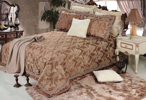 Buy Senoures Seb Lace Jacquard Bed Spread 3 Pcs Double Online Shop Home Garden On Carrefour Uae