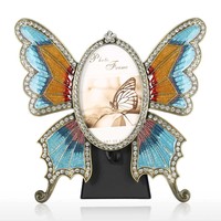 Buy Tooarts Rhinestone Decorated Ellipse Scalewing Design Vintage Metal Photo Frame Home Decor Desktop Picture Frame Table Top Frame Online Shop Electronics Appliances On Carrefour Uae