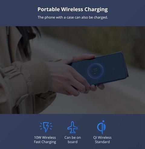 Buy Xiaomi 10000mah Qi Wireless Charger Power Bank Support 10w Wireless Fast Charging Portable Can Be On Board Black Online Shop Smartphones Tablets Wearables On Carrefour Uae