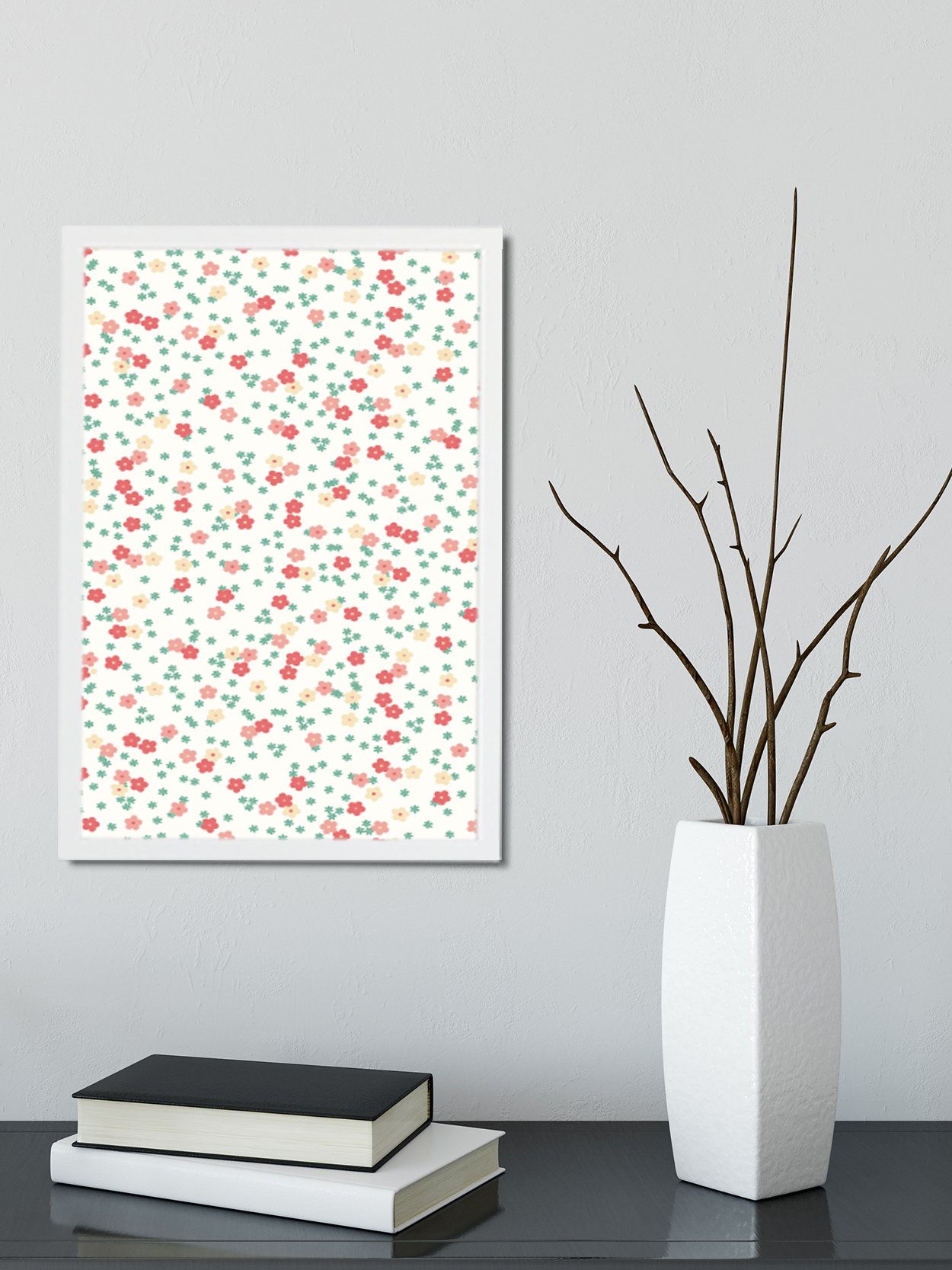 Buy Loud Universe Foam Art Print Medium Poster Pretty White And Red Rose Flower Pattern Floral Pattern For Girls Online Shop Home Garden On Carrefour Uae