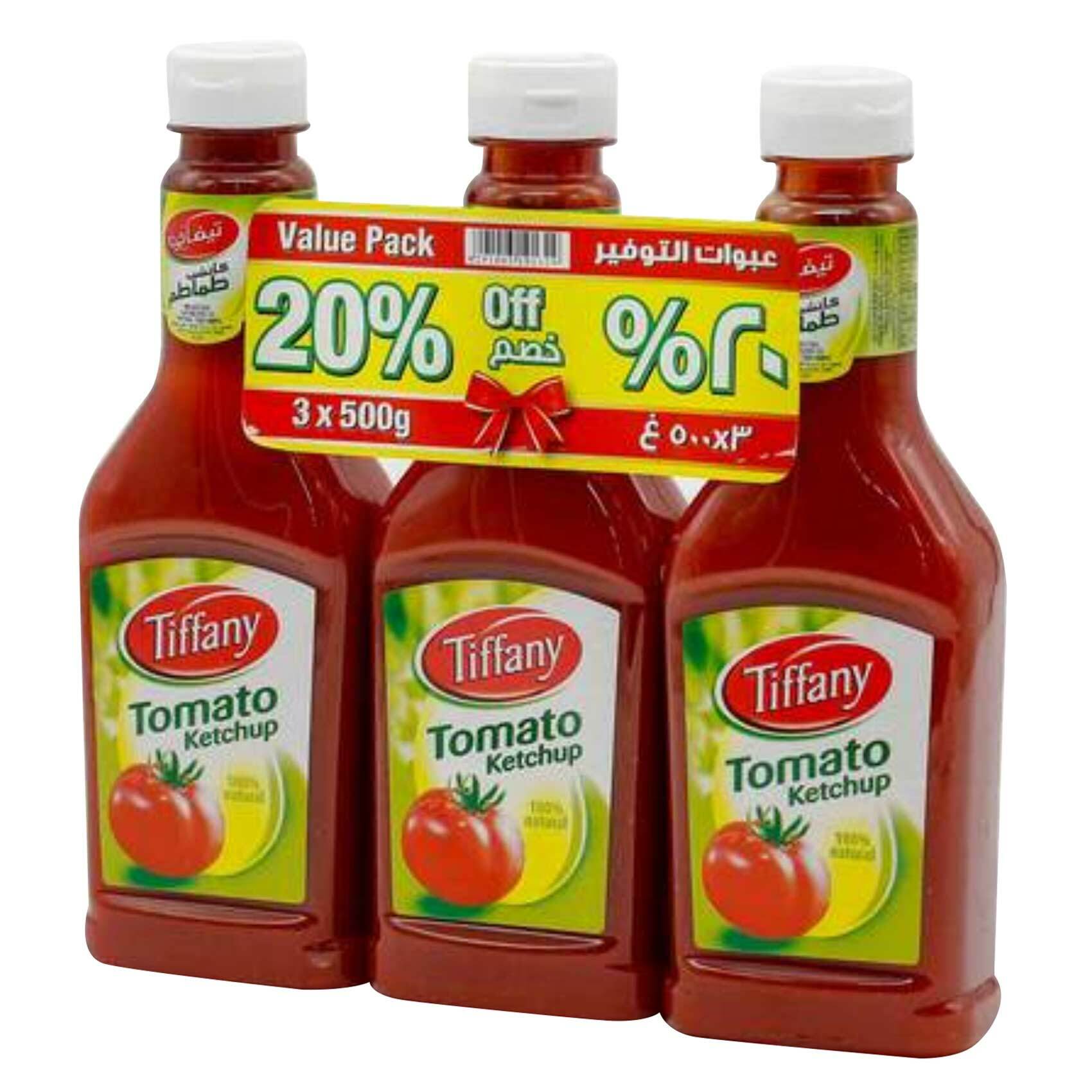 Buy Tiffany Tomato Ketchup 500g x Pack 