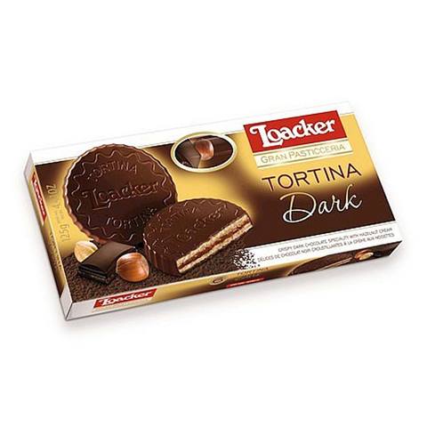 Buy Loacker Biscuit Tortina Dark Chocolate 125 G Online Shop Food Cupboard On Carrefour Saudi Arabia