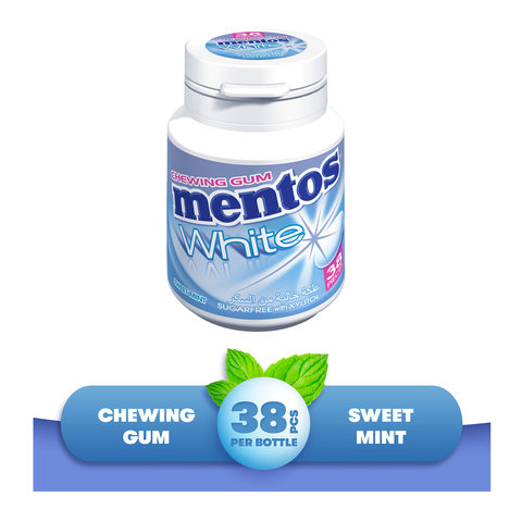 Buy Mentos Sugar Free Gum Sweet Mint Bot 38 G Online Shop Food Cupboard On Carrefour Saudi Arabia