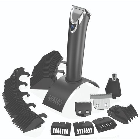 wahl stainless steel lithium ion  beard and nose trimmer for men