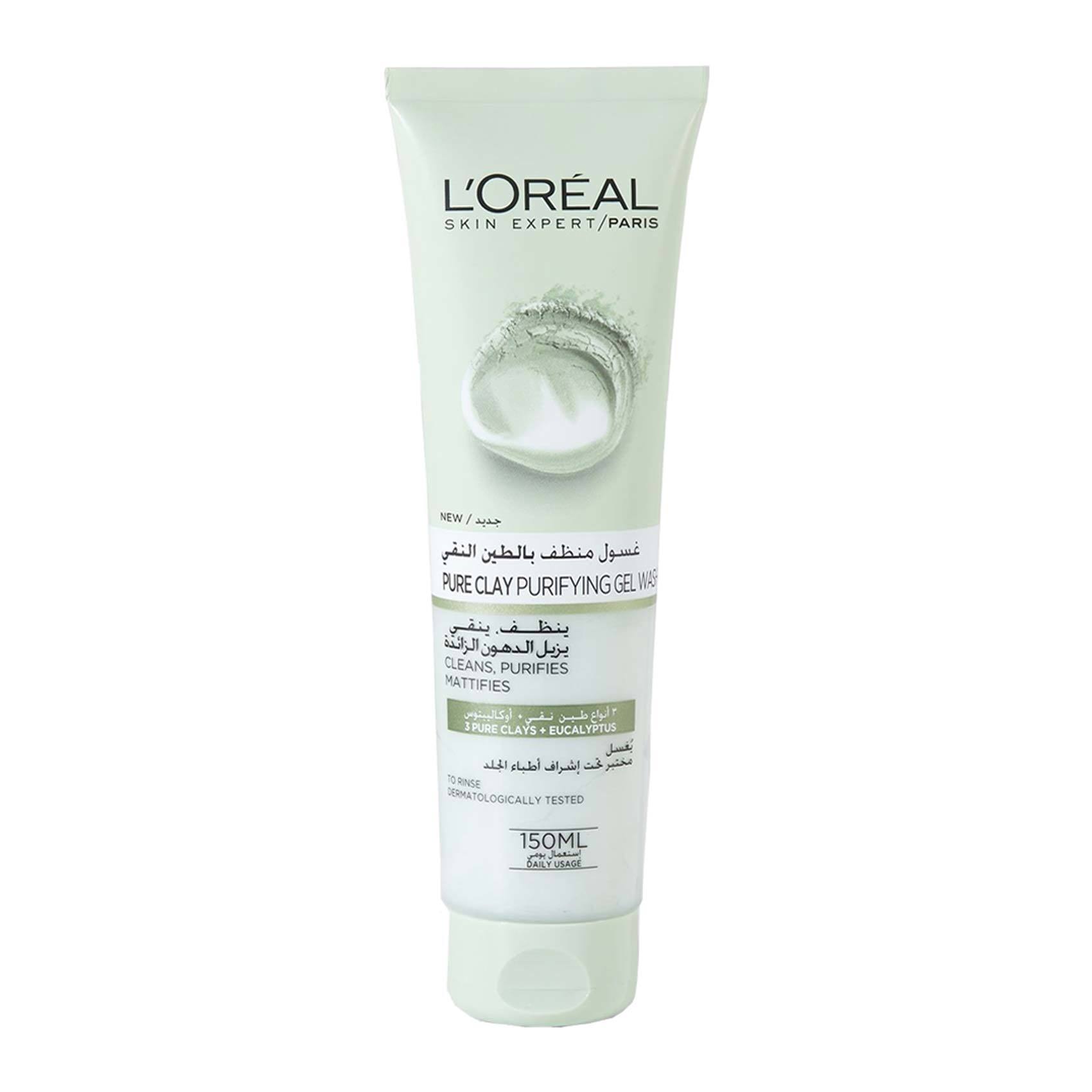 Buy L Oreal Paris Pure Clay Green Face Cleanser 150 Ml Online Shop Beauty Personal Care On Carrefour Saudi Arabia