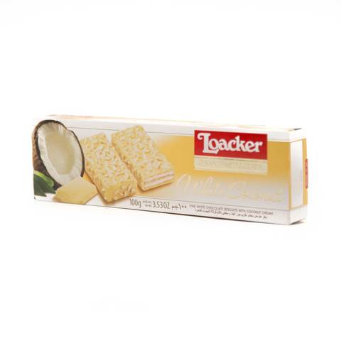 اشتري Loacker Gran Pasticceria White Coconut 100 g تسوق عبر الإنترنت خزانة طعام على كارفور المملكة العربية السعودية