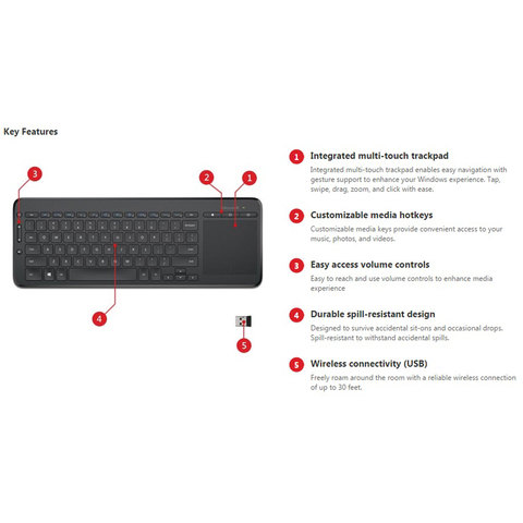 Buy Microsoft Keyboard All In One Media Online Shop Electronics Appliances On Carrefour Uae