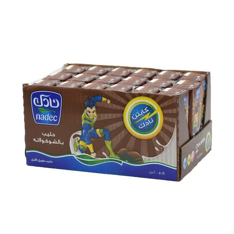 اشتري نادك حليب شوكولاتة طويل الأمد 200 مل × 18 قطعة تسوق عبر الإنترنت طعام طازج على كارفور المملكة العربية السعودية