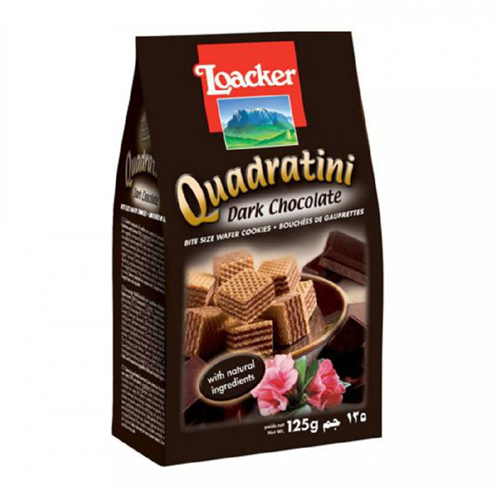 Buy Loacker Quadratini Dark Chocolate Cream Wafer Bag 125 G Online Shop Food Cupboard On Carrefour Saudi Arabia