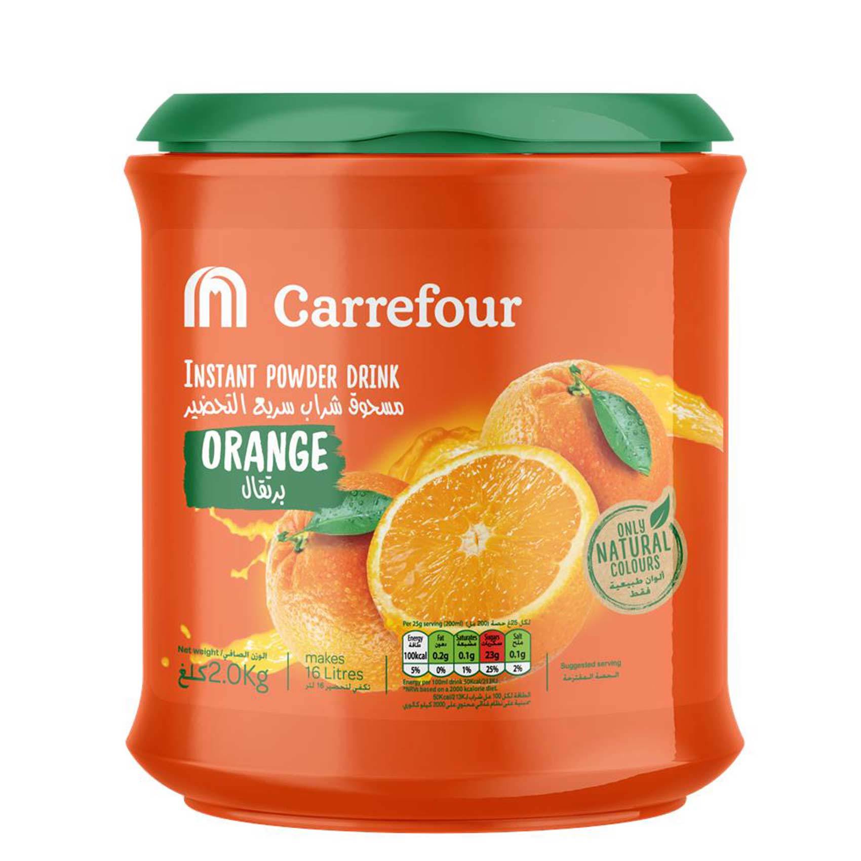 Buy Carrefour Powder Drinks Orange 2kg Online Shop Beverages On Carrefour Uae